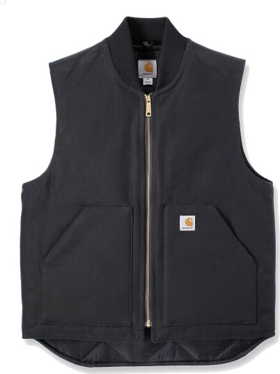 Carhartt Men's V01 Insulated Rib Collar Vest Black XL Carhartt Men's V01 Insulated Rib Collar Vest Black XL