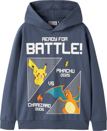 Name It Nkmjol Pokemon Nreg Sweat Wh Unb Sky Navy 134 140