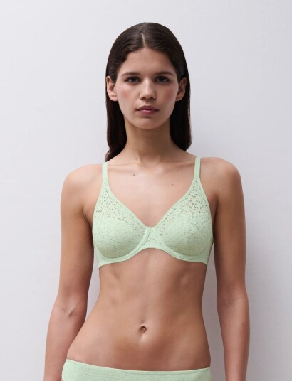 CHANTELLE Norah Covering Molded Bra Green 90 C