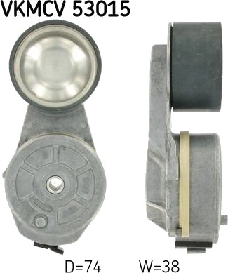 Strammehjul, kilerem SKF VKMCV 53015