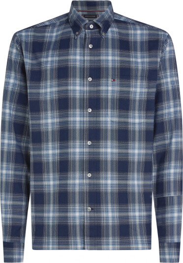 Tommy Hilfiger Soft Touch Blnd Checked Rf Shirt - Blue - S Tommy Hilfiger Soft Touch Blnd Checked Rf Shirt - Blue - S