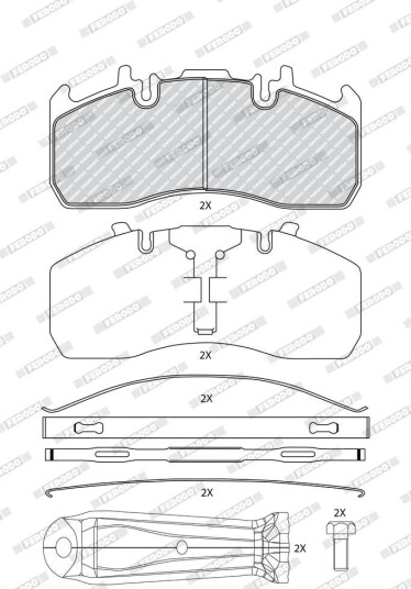 Bremseklosser FERODO FCV5749B