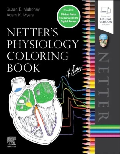 Netter'S Physiology Coloring Book Av Susan Phd (Department Of Physiology Georgetown University Medical Center Washington District Of Columbia) Mu