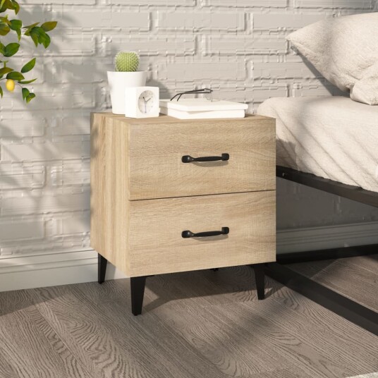 vidaXL Nattbord sonoma eik 40x35x47,5 cm vidaXL Nattbord sonoma eik 40x35x47,5 cm