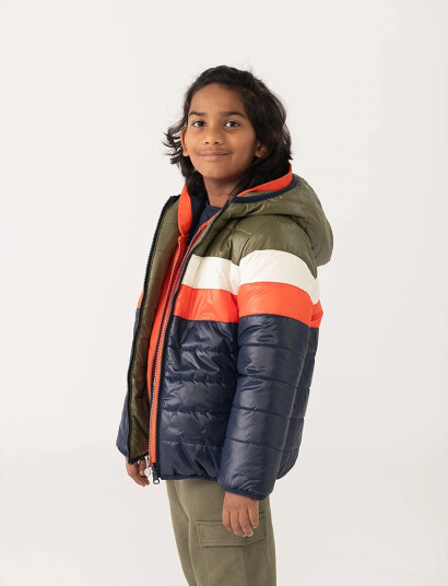Boboli Reversible Parka - Multi/patterned - 104 Boboli Reversible Parka - Multi/patterned - 104