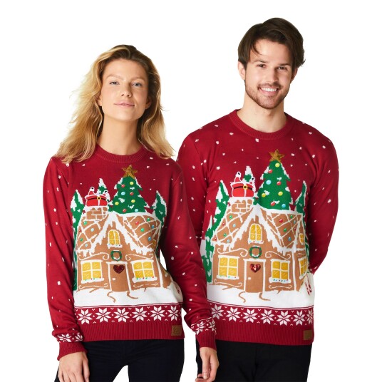 Silly Santa Pepperkakehus Julegenser - X-Small