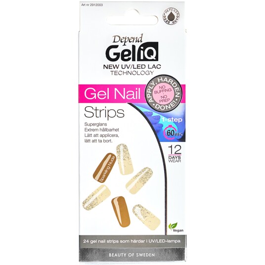 Depend Gel Iq Nail Strips 2003 Sparkling Nude Depend Gel Iq Nail Strips 2003 Sparkling Nude