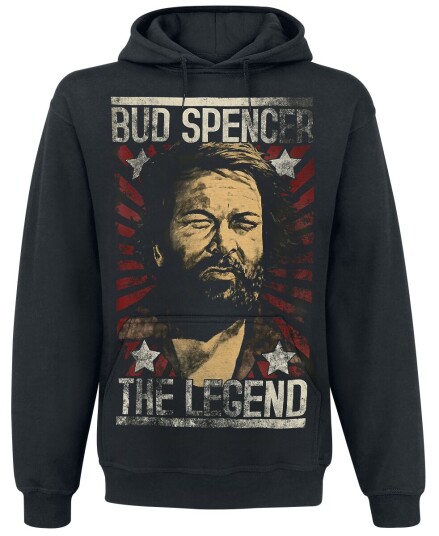 Bud Spencer Hettegenser The Legend M til 5XL Herrer svart Bud Spencer Hettegenser The Legend M til 5XL Herrer svart