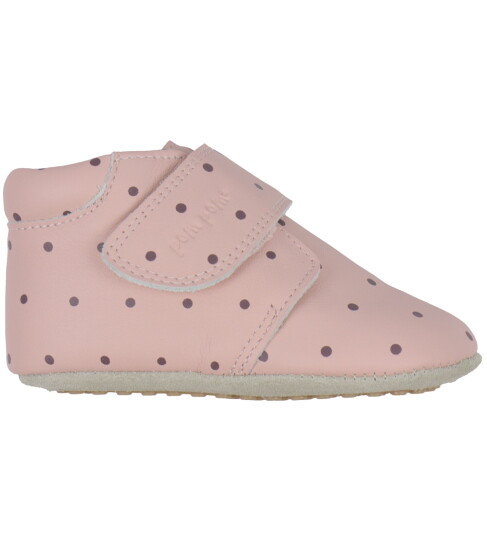 Pom Pom Krabbesko Nybegynner Borrelås Trykk Dusty Rose Dot 27 Krabbesko Rosa