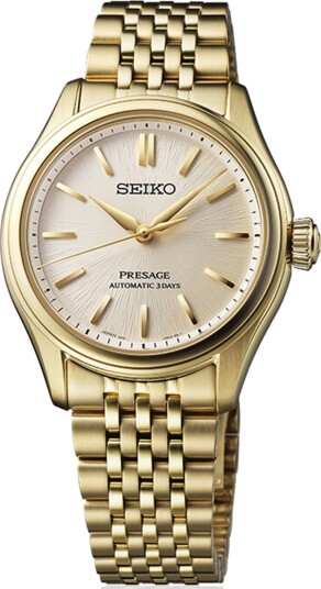 Seiko Herreklokke SPB524J1 Presage Sølvfarget/Gulltonet stål Ø36 mm Seiko Herreklokke SPB524J1 Presage Sølvfarget/Gulltonet stål Ø36 mm