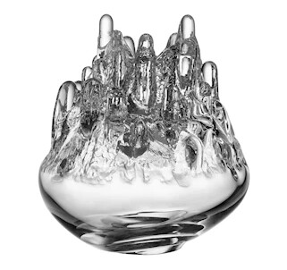 Kosta Boda Polar Klart Lysestake 33 cm - Munnblåst Glass
