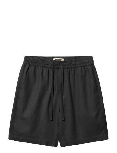 Woodbird Wbbommy Linen Shorts Black S