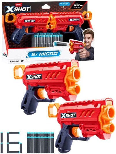 Zuru X-Shot Excel Micro 2-pack 2 blastere med 16 piler