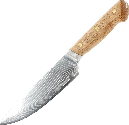 Pillivuyt Gourmet - Douron tranchérkniv 33 cm damaskusstål/eik Pillivuyt Gourmet - Douron tranchérkniv 33 cm damaskusstål/eik