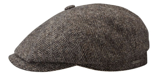 Stetson Hatteras Wool Herringbone XL, Grey Herringbone