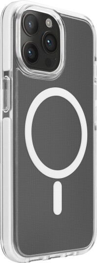 Puro Lite Mag Pro Magsafe Deksel for iPhone 15 Pro Max - Transparent/Hvit