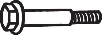 Skrue, eksosanlegg BOSAL 258-904