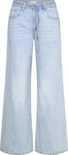 Gina Tricot Twisted Wide Jeans   Blue   32