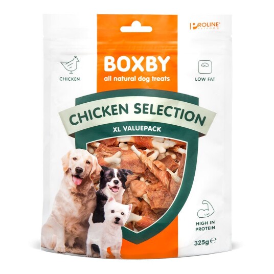 Boxby Snacks Til Spesialpris! Hundesnacks Kyllingutvalg (325 G)