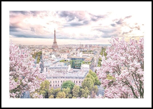 Paris City in the Springtime Plakat Plakat / 50x70cm Paris City in the Springtime Plakat Plakat / 50x70cm