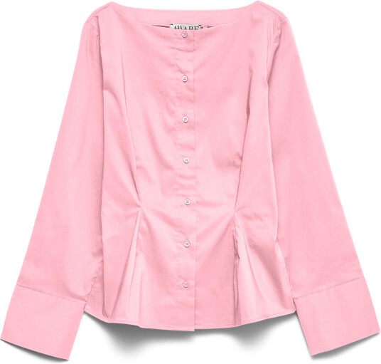 Vero Moda Awalva Ls Boatneck Fitted Shirt Excl Pink XL