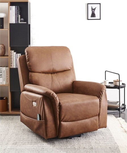 Elektrisk reclinerstol Glorie Brun Brun Elektrisk reclinerstol Glorie Brun Brun