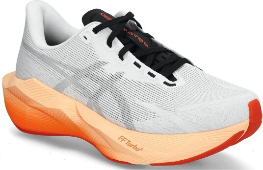 Asics Novablast 6 WHITE/ORANGE GLOW 45 Asics Novablast 6 WHITE/ORANGE GLOW 45