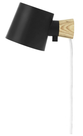 Normann Copenhagen Rise vegglampe, Svart Normann Copenhagen Rise vegglampe, Svart