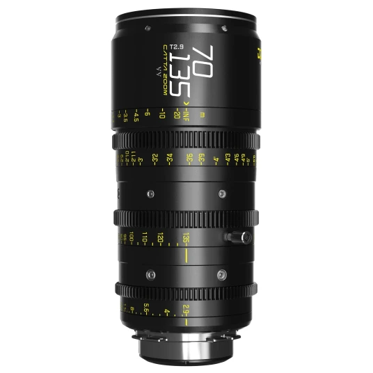 DZOFilm Catta Ace FF Zoom 70-135mm T2.9 PL & EF Mount Cine Objektiv. Sort