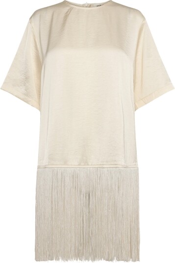 Soaked Slverona Fringe Blouse Cream S Soaked Slverona Fringe Blouse Cream S