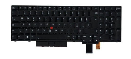 Lenovo Chicony - Brbart tastatur - til utskifting - Italiensk - Svart