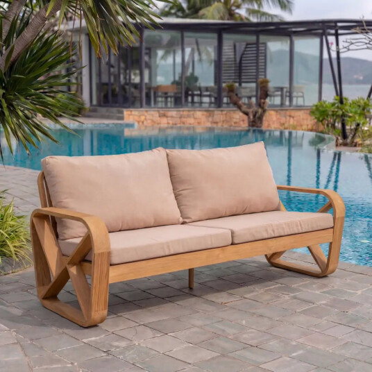 Stockamöllan Bålamöllan 3 seter loungesofa inkl. puter beige