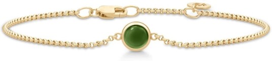 Julie Sandlau Primini Moss Green forgylt sølv Armbånd Med Krystal