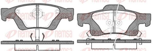 Bremseklosser REMSA 1446.02 Bremseklosser REMSA 1446.02