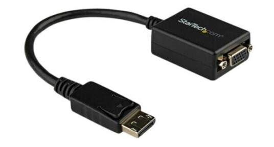StarTech DisplayPort til VGA Adapter 0,225m Aktiv 1080p - Svart