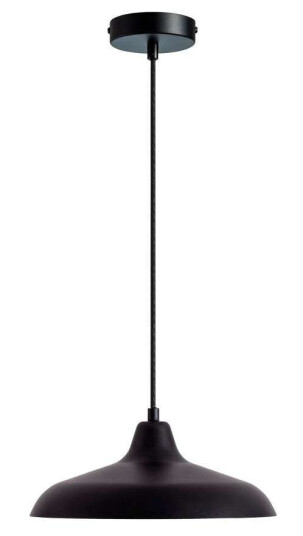 Taklampe Larsen Futura Pendel Matt Sort/Hvit Ø30