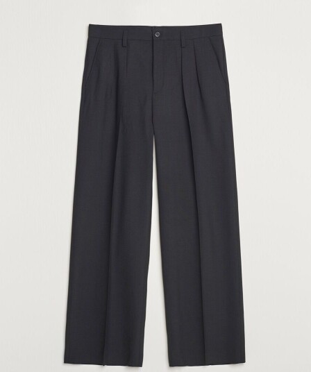 Filippa K Milo Wide Wool Trousers Black