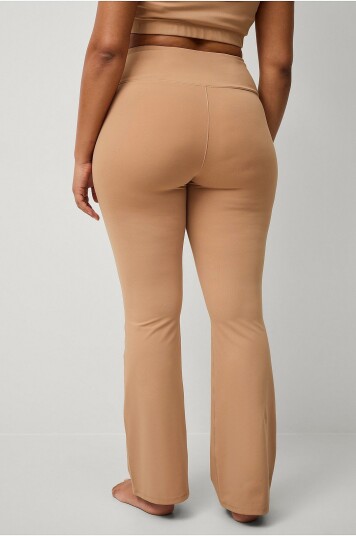 Ellos STUDIO - Treningstights Flare Soft - Brun