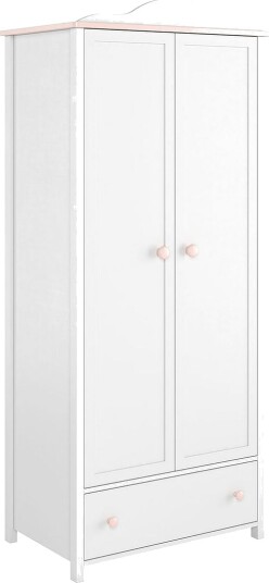 Luna Garderobe 85x52x196 cm - Hvit