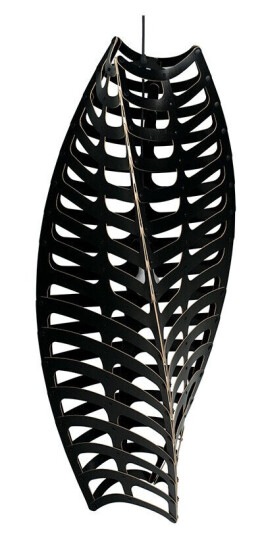 David Trubridge Toru Pendel Large 2 Sider Svart