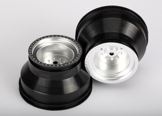 Traxxas 3664 Wheels Satin Chrome Rear Dual Profile 2.0/3.0" 2 Traxxas 3664 Wheels Satin Chrome Rear Dual Profile 2.0/3.0" 2