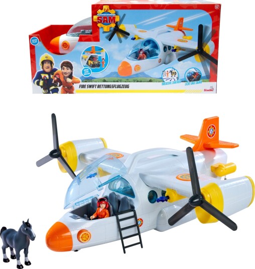 Simba Brannmann Sam Redningsfly med lys 42 cm
