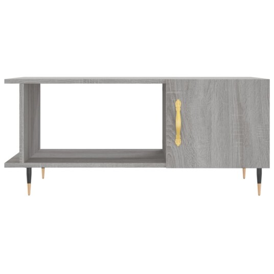 vidaXL Salongbord grå sonoma 90x50x40 cm konstruert tre