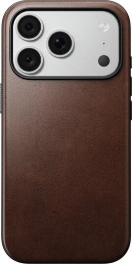 Nomad Modern Leather Case - rustic brown (Horween) - iPhone 18 Pro/17 Pro