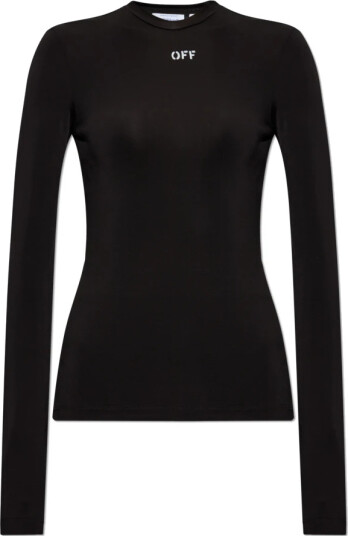 Off White Dame Topper Svart S,