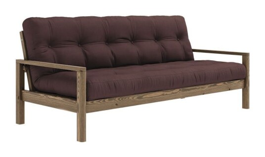 Karup Design Knob Sovesofa, Brun lakkert furu, Brown Unoliving 1733432-09-0 1733432-17-0 Karup Design Knob Sovesofa, Brun lakkert furu, Brown Unoliving 1733432-09-0 1733432-17-0