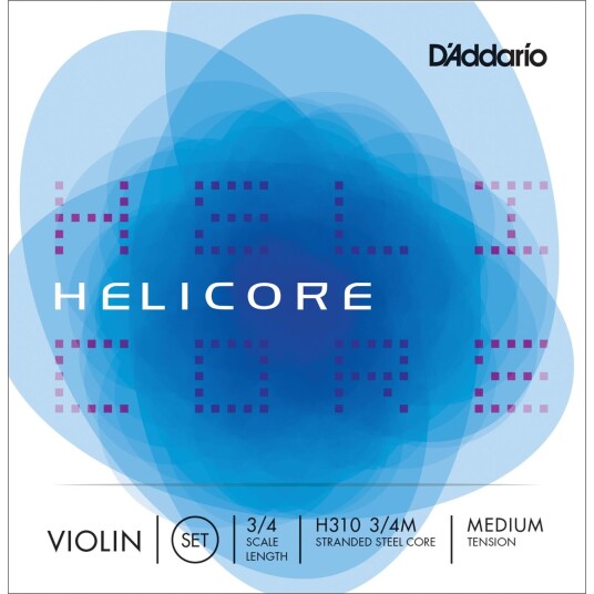 D'Addario H310 3/4m Helicore Violin Set 3/4 Med