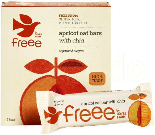 Doves Farm Organic Havrebar m. aprikos & chiafr140g