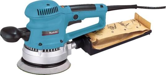 Makita Eksentersliper BO6030 6", 310 w, Opphengskrok, Variabel Hastighet