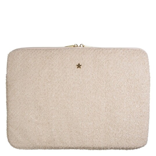 DARK Tweed Mac Cover Sand